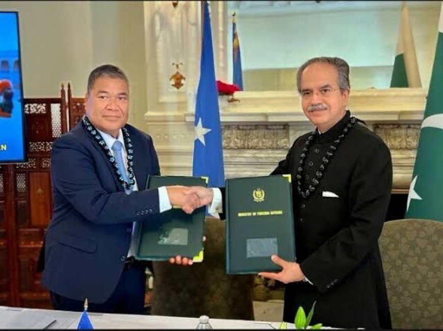 Pakistan has established diplomatic relations with the Federated States of Micronesia.