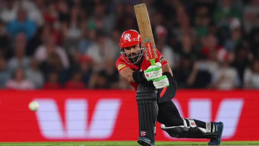 Big Bash League: Captain calls Mohammad Rizwan off the field for slow batting