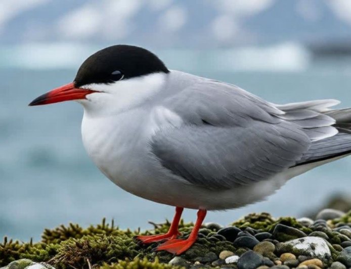 What predators eat antarctic terns?